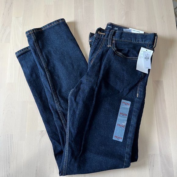 Old Navy Men's Slim Jeans - Dark Blue - Picture 2 of 4